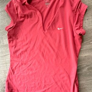 Nike Women's V-Neck Red Tee